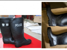 警用高檔鋼頭鋼底防砸防穿刺有內(nèi)襯雨靴